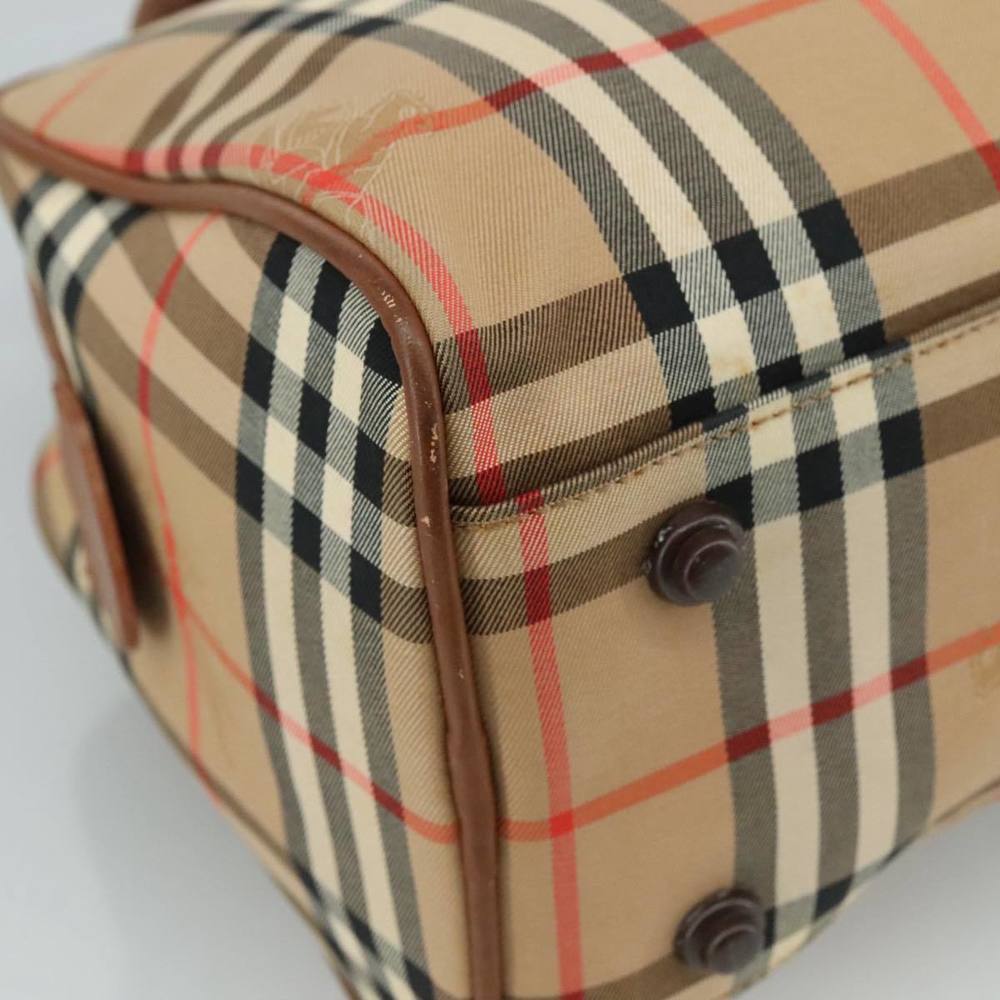 Burberrys Nova Check Hand Bag Canvas Beige Auth yk16410 - Picture 16 of 16